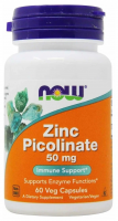 Цинк пиколинат 50 мг 60 vcaps, NOW Zinc Picolinate