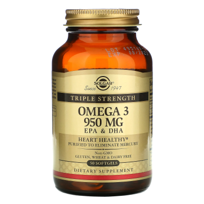 Solgar Triple Strength Omega-3 950 mg 50 Softgels фото 1