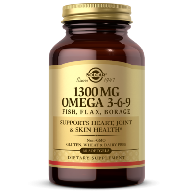 Solgar 1300 mg Omega 3-6-9 60 Softgels фото 1