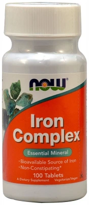 NOW Foods Iron Complex / 100 tabs фото 1