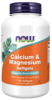 NOW Foods Calcium & Magnesium, 120 softgels