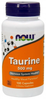 NOW Foods Taurine, 500 mg, 100 veg caps