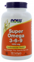 Super Omega 3-6-9 , 1200 мг, 180 капсул