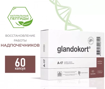 Гландокорт — пептид для надпочечников (60 капсул) фото 0