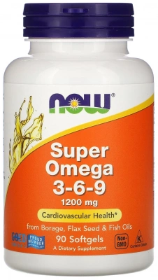 Super Omega 3-6-9 , 1200 мг, 90 капсул фото 1