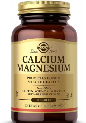 Solgar Calcium Magnesium Tablets - 100 фото 1