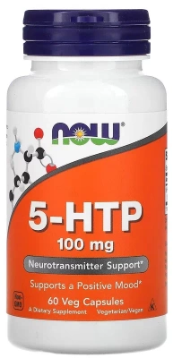 NOW  5-HTP / 100 mg / 60 vcaps фото 1
